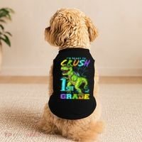 Funny First Grade TRex Tee I'm Ready to Crush 1st Grade Doggie Tank thumb 2