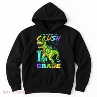 Funny First Grade TRex Tee I'm Ready to Crush 1st Grade Hoodie thumb 0