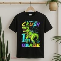 Funny First Grade TRex Tee I'm Ready to Crush 1st Grade T-Shirt thumb 2
