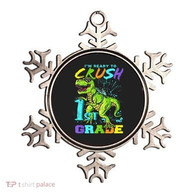 Funny First Grade TRex Tee I'm Ready to Crush 1st Grade Ornament
