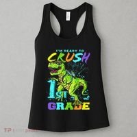 Funny First Grade TRex Tee I'm Ready to Crush 1st Grade Women's Tank Top thumb 3