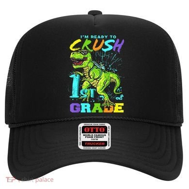 Funny First Grade TRex Tee I'm Ready to Crush 1st Grade Hat
