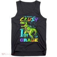 Funny First Grade TRex Tee I'm Ready to Crush 1st Grade Tank Top thumb 0