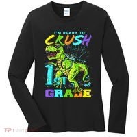 Funny First Grade TRex Tee I'm Ready to Crush 1st Grade Women's Long Sleeve Shirt thumb 0