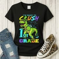 Funny First Grade TRex Tee I'm Ready to Crush 1st Grade Women's T-Shirt thumb 3