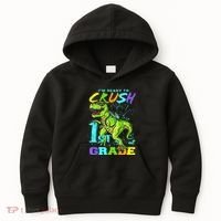 Funny First Grade TRex Tee I'm Ready to Crush 1st Grade Kids Hoodie thumb 0