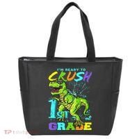 Funny First Grade TRex Tee I'm Ready to Crush 1st Grade Tote Bag thumb 0