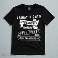 Fish Fry Gift Fridays Old Fashioneds Wisconsin Gift T-Shirt thumb 5