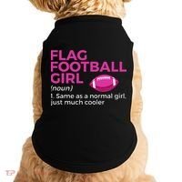 Flag Football Girl Definition Doggie Tank thumb 0