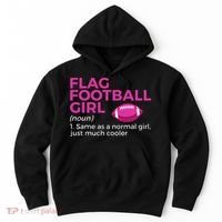 Flag Football Girl Definition Hoodie thumb 0