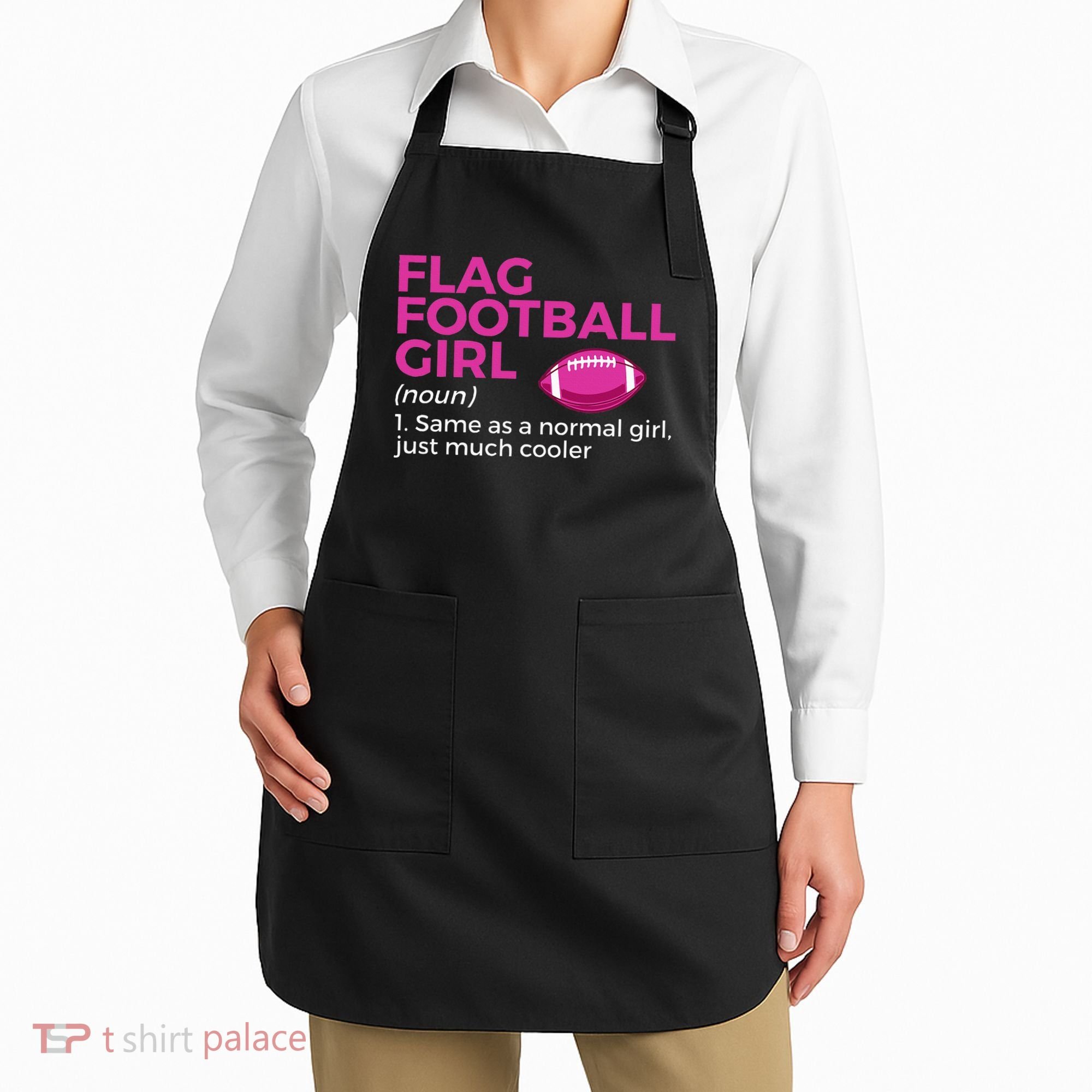 Flag Football Girl Definition Apron