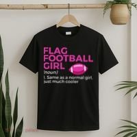 Flag Football Girl Definition T-Shirt thumb 2