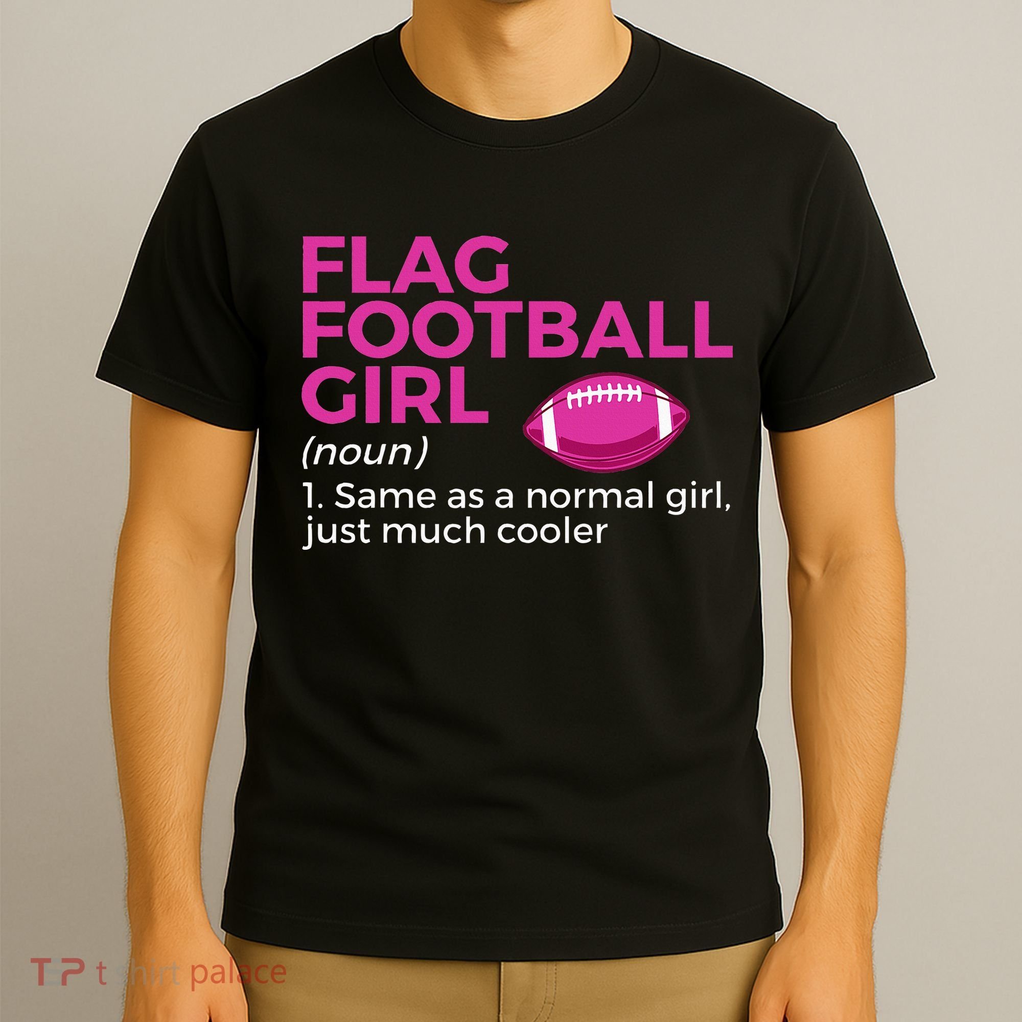 Flag Football Girl Definition T-Shirt