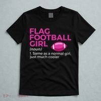 Flag Football Girl Definition T-Shirt thumb 5