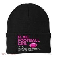 Flag Football Girl Definition Beanie thumb 0