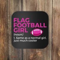 Flag Football Girl Definition Coaster thumb 0
