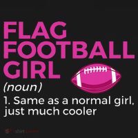 Flag Football Girl Definition Women's Hoodie thumb 2