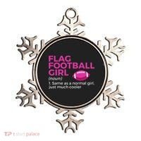 Flag Football Girl Definition Ornament thumb 0