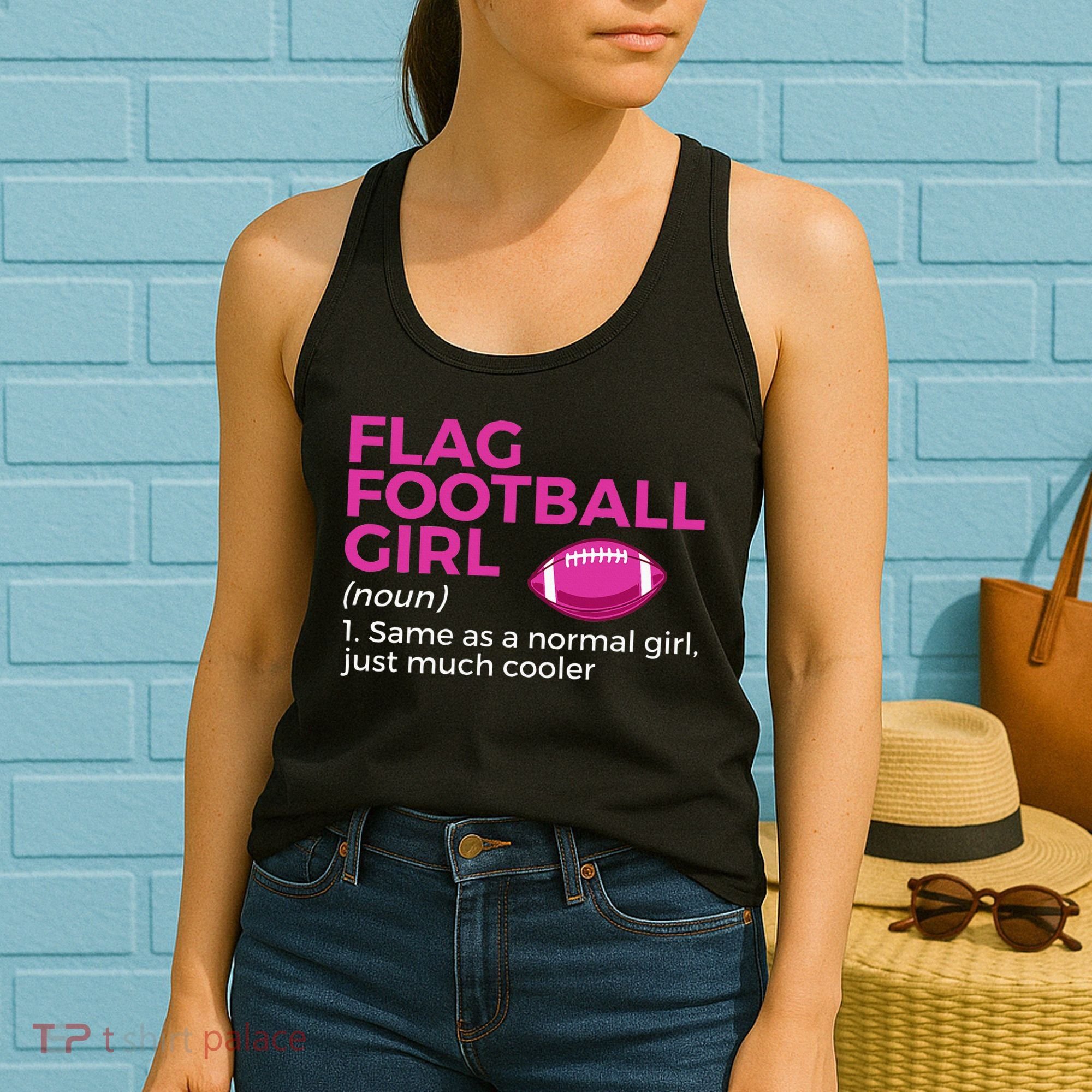 Flag Football Girl Definition Women's Tank Top