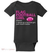 Flag Football Girl Definition Baby Bodysuit thumb 0