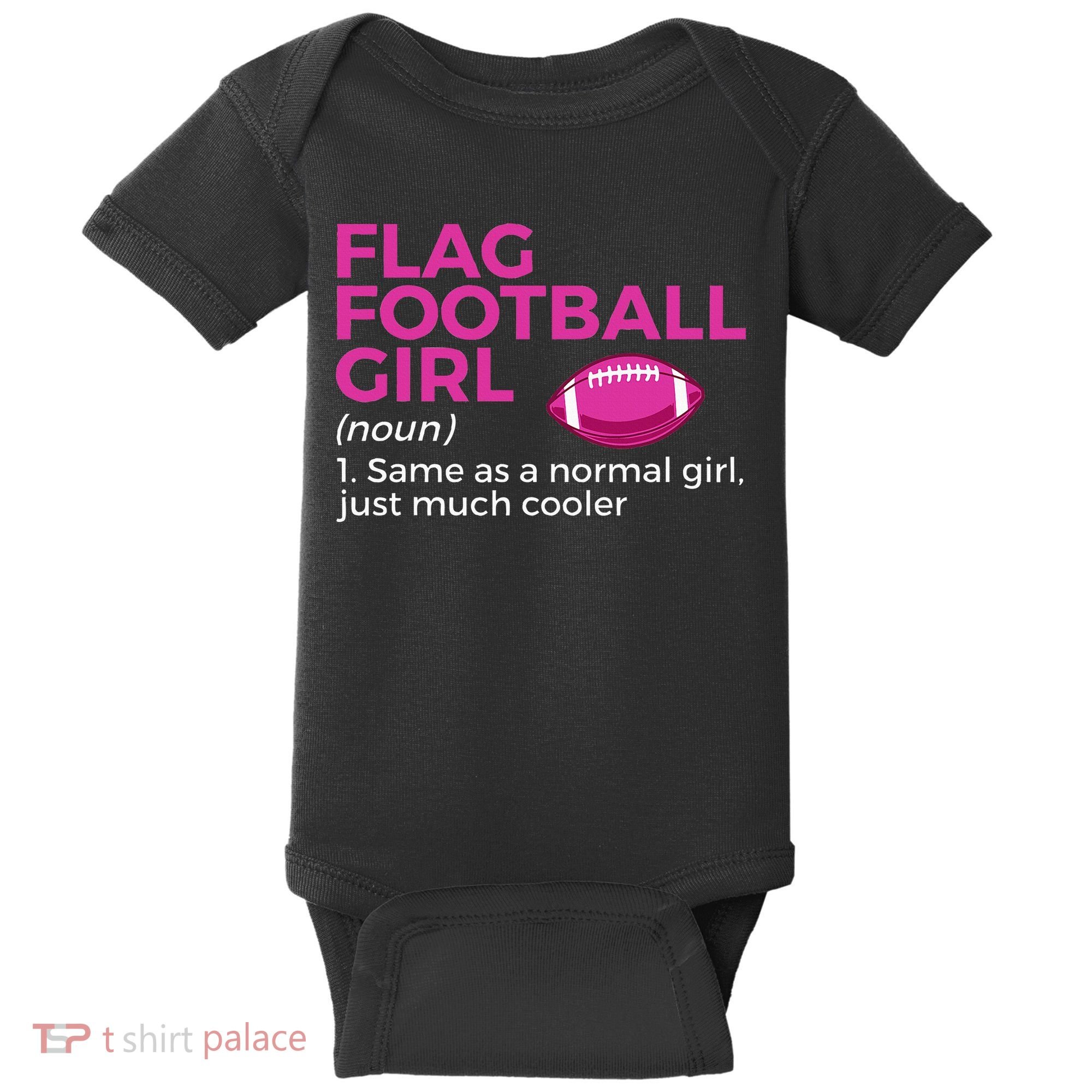 Flag Football Girl Definition Baby Bodysuit