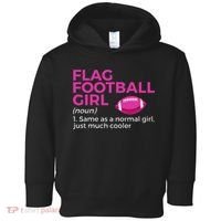 Flag Football Girl Definition Toddler Hoodie thumb 0