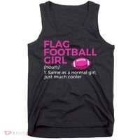 Flag Football Girl Definition Tank Top thumb 0