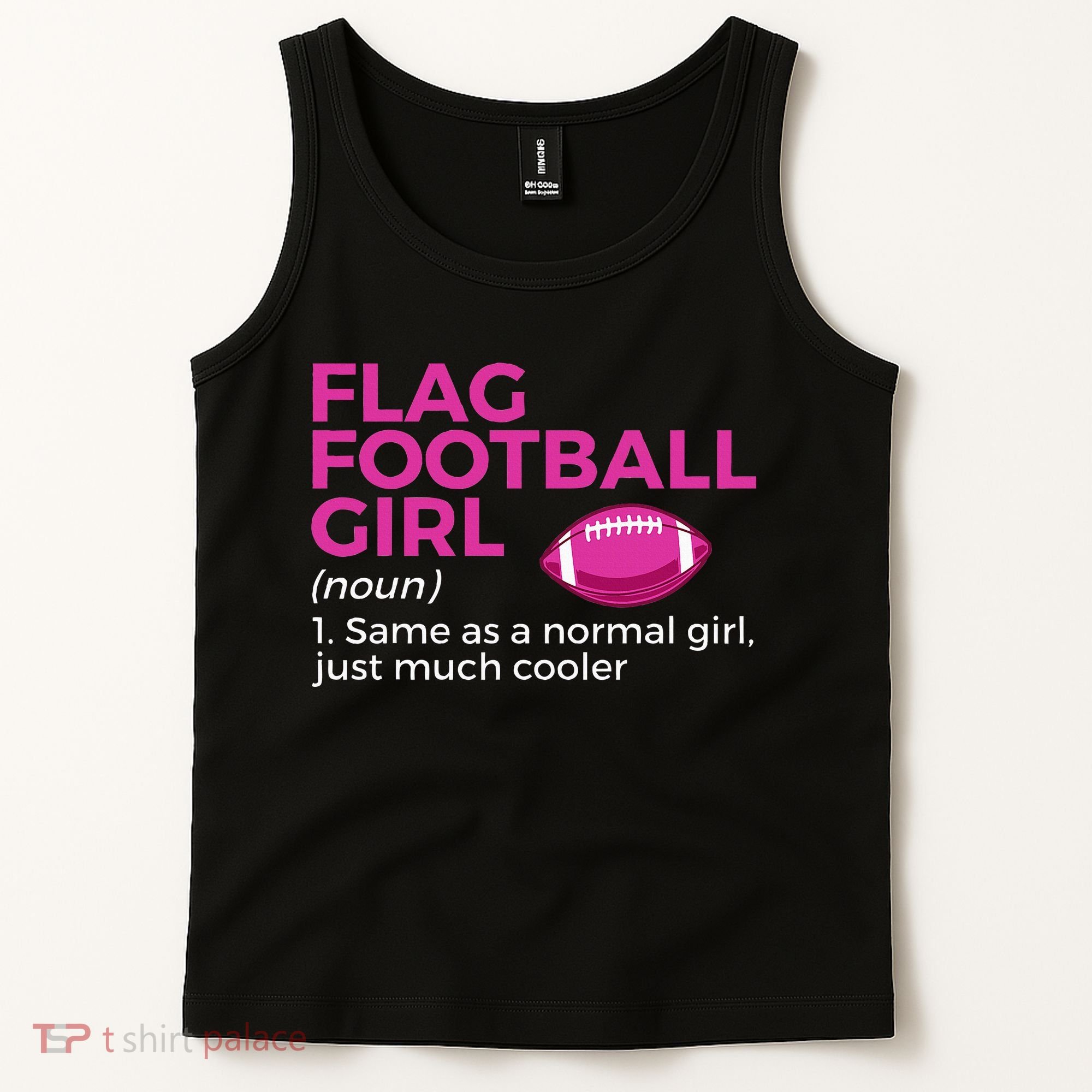 Flag Football Girl Definition Tank Top