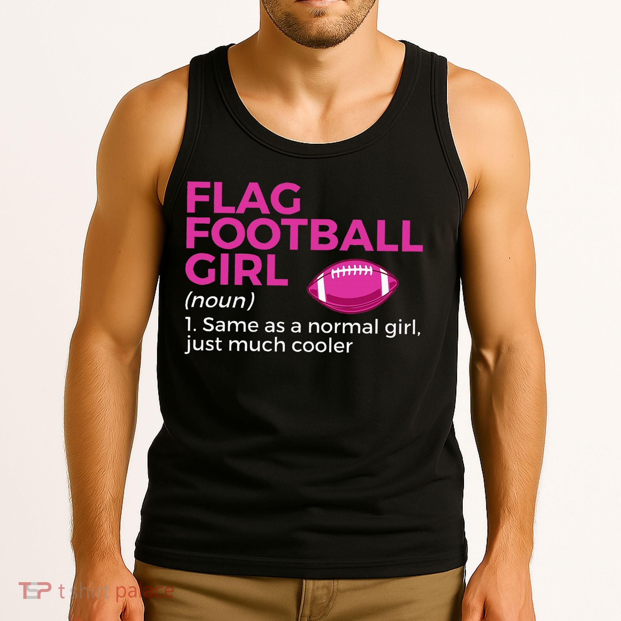 Flag Football Girl Definition Tank Top