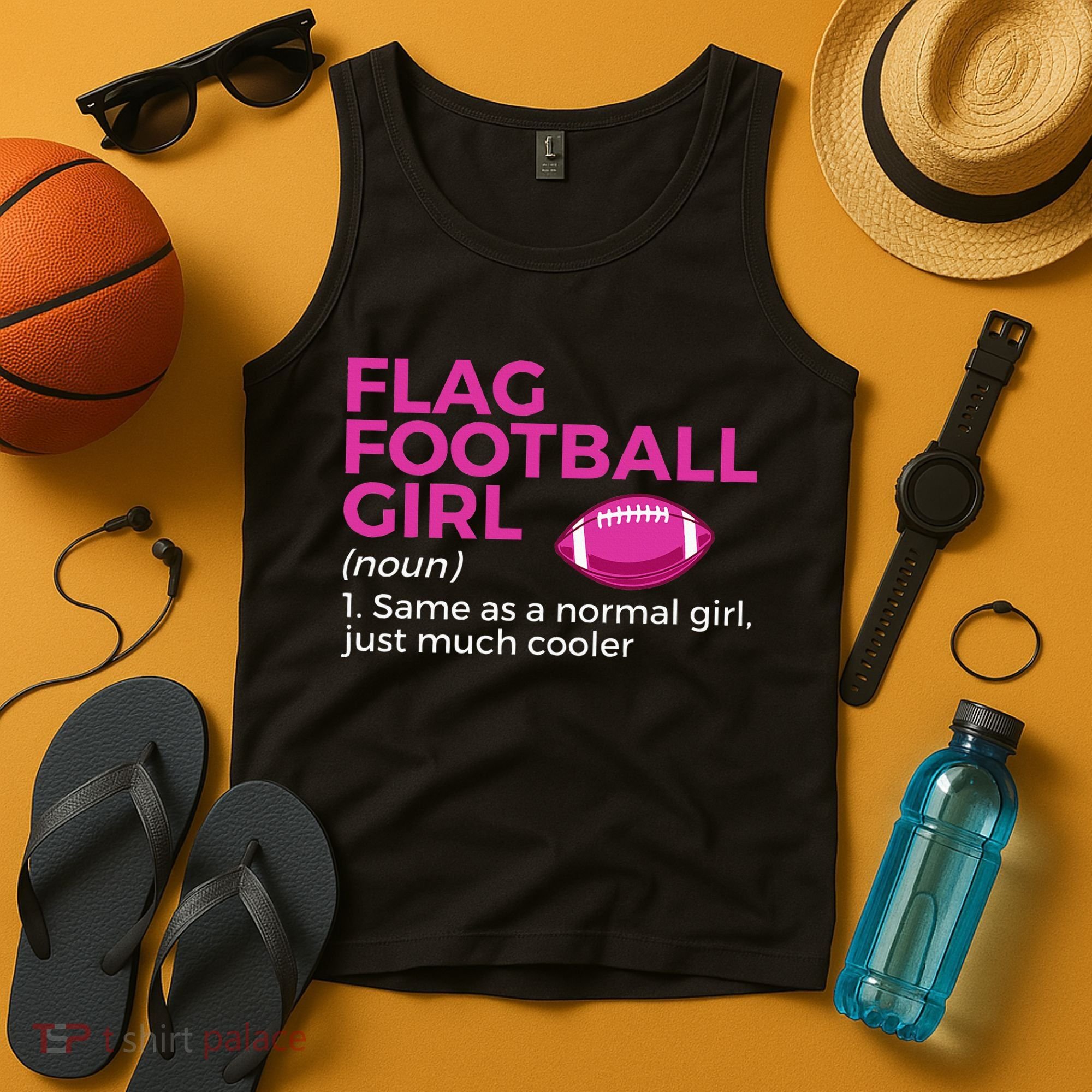 Flag Football Girl Definition Tank Top