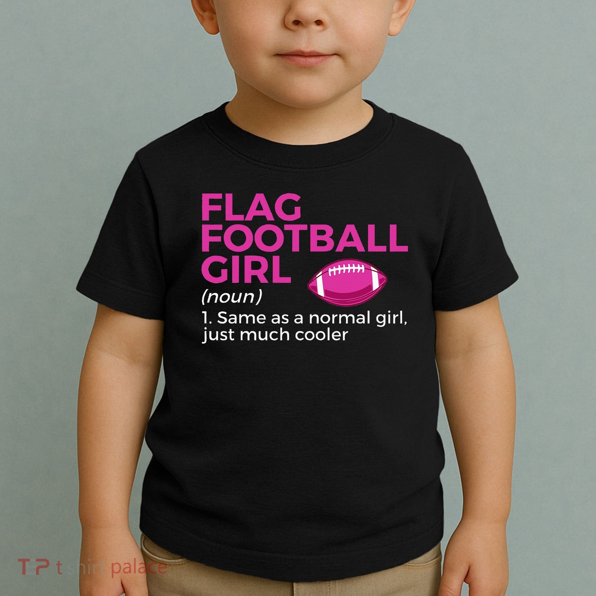 Flag Football Girl Definition Toddler T-Shirt