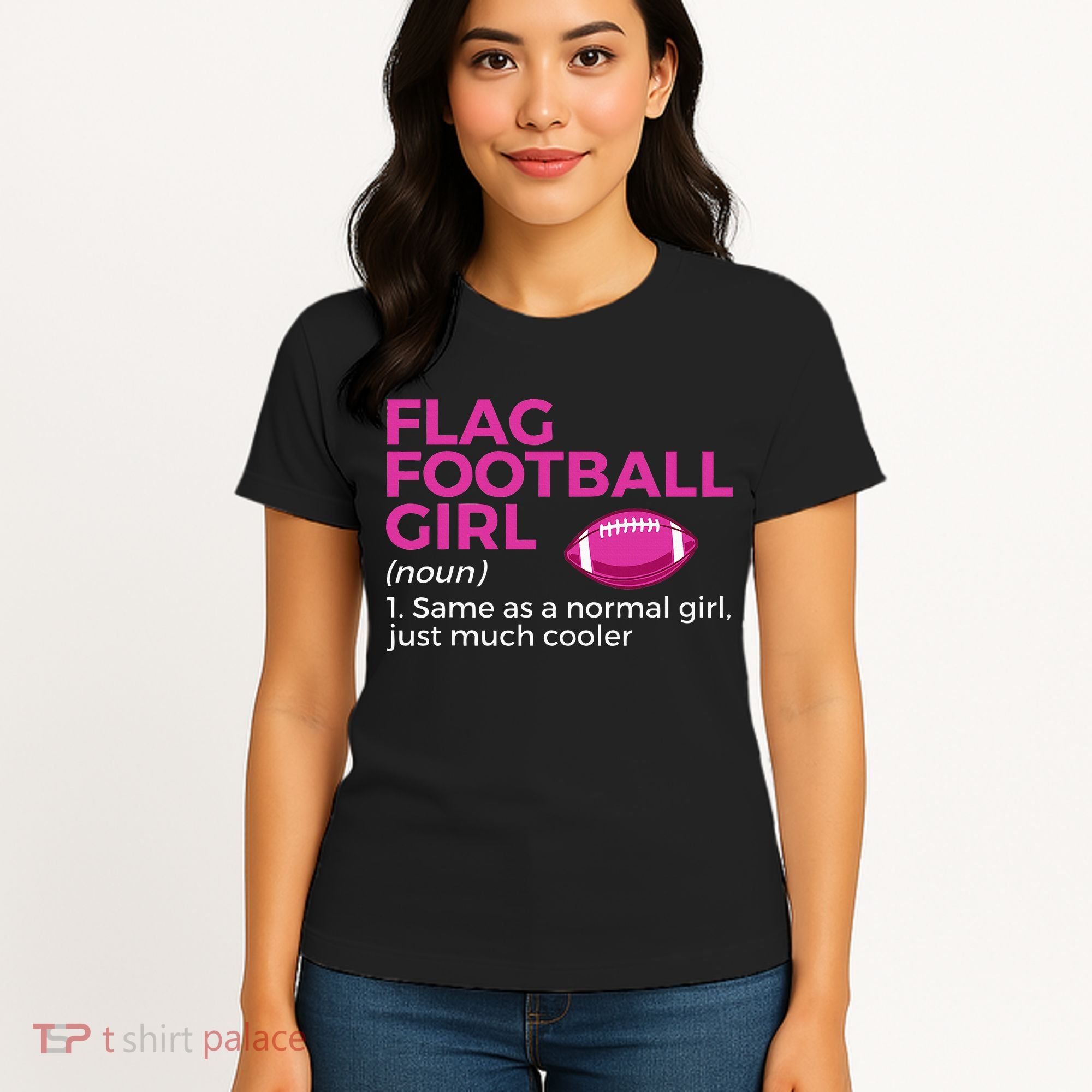Flag Football Girl Definition Women's T-Shirt