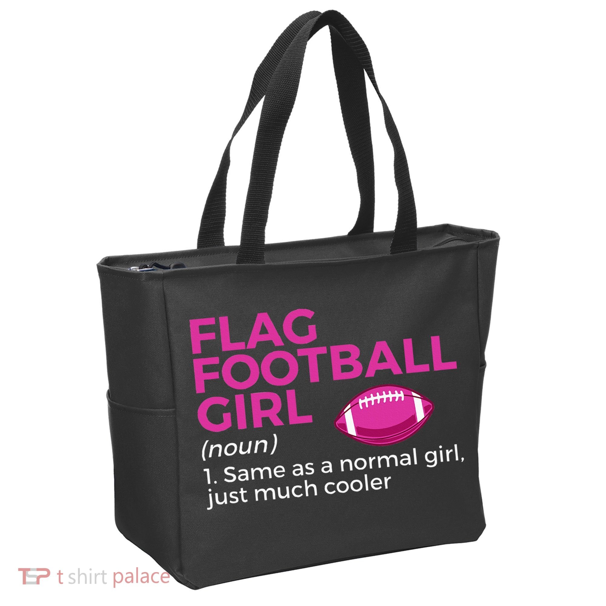 Flag Football Girl Definition Tote Bag