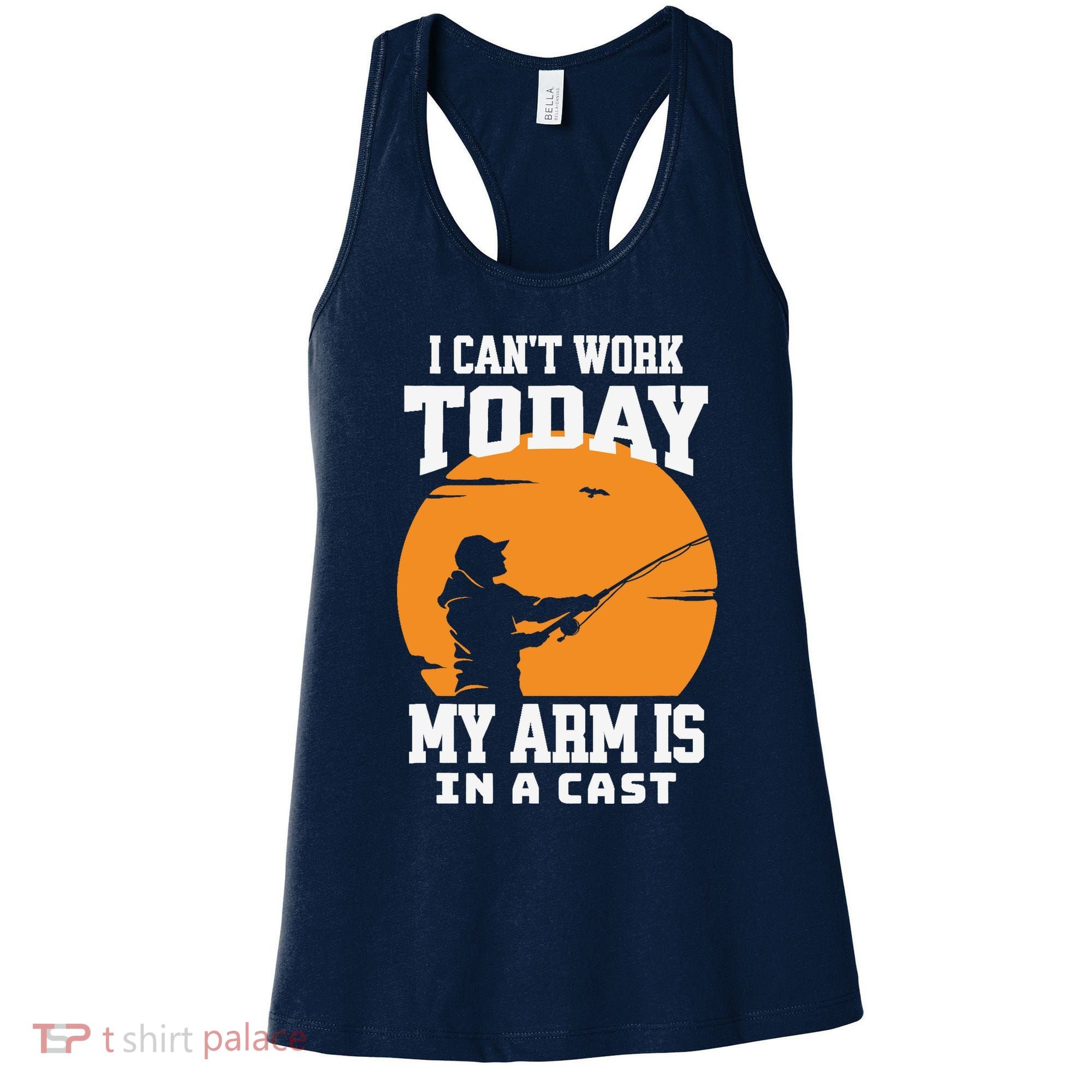 Funny Fishing Gifts for Fisherman Dad cant work Today Women's Tank Top