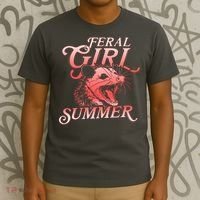 Funny Feral Girl Summer Opossum T-Shirt thumb 3