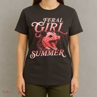 Funny Feral Girl Summer Opossum T-Shirt thumb 4