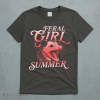 Funny Feral Girl Summer Opossum T-Shirt thumb 5