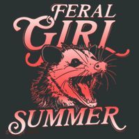 Funny Feral Girl Summer Opossum T-Shirt thumb 7