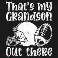 Funny Football Grandma Grandpa That's My Grandson Out There T-Shirt thumb 7