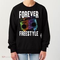 Forever Freestyle Hip Hop Old School Boombox Meaningful Gift Women's Sweatshirt thumb 0
