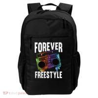 Forever Freestyle Hip Hop Old School Boombox Meaningful Gift Backpack thumb 0
