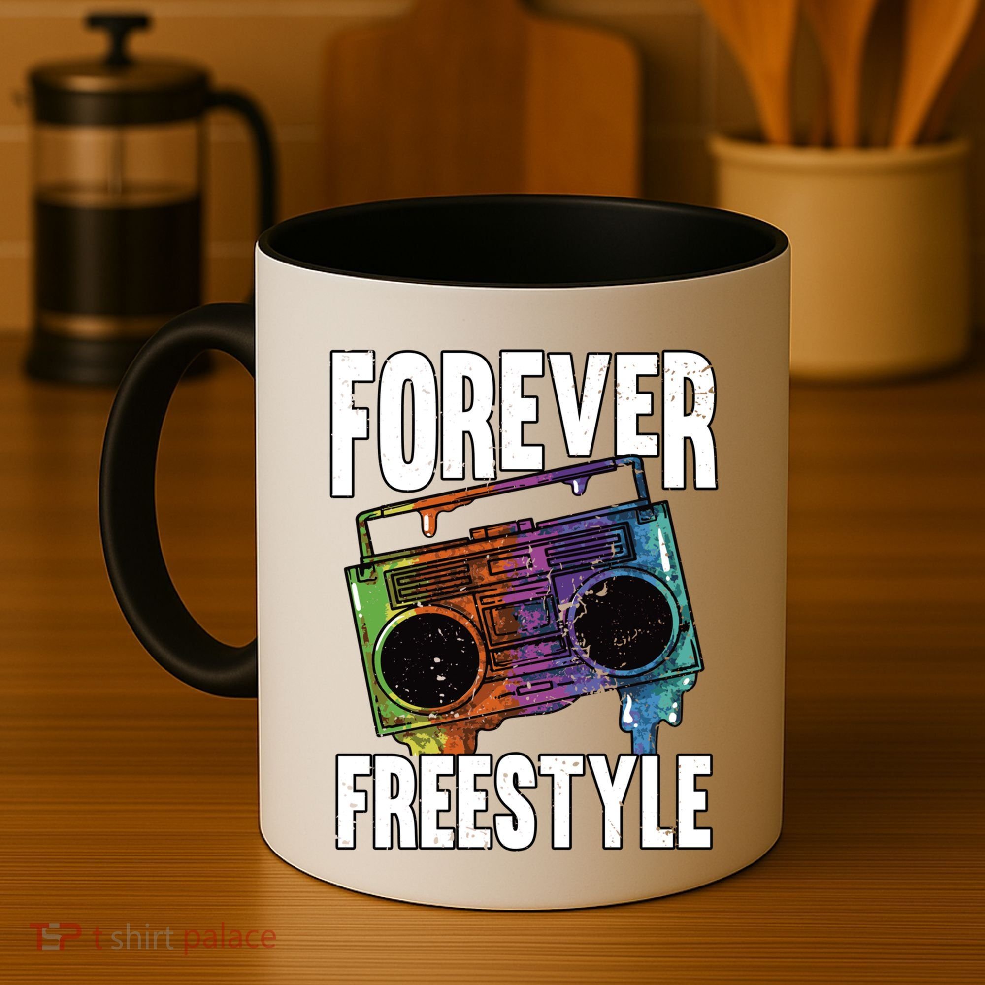 Forever Freestyle Hip Hop Old School Boombox Meaningful Gift Coffee Mug