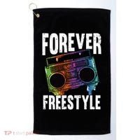 Forever Freestyle Hip Hop Old School Boombox Meaningful Gift Golf Towel thumb 0