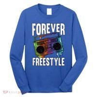 Forever Freestyle Hip Hop Old School Boombox Meaningful Gift Long Sleeve Shirt thumb 0
