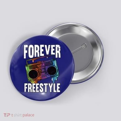 Forever Freestyle Hip Hop Old School Boombox Meaningful Gift Button