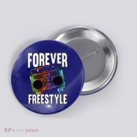 Forever Freestyle Hip Hop Old School Boombox Meaningful Gift Button thumb 0
