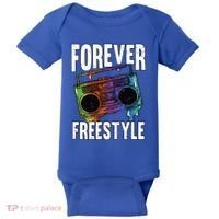 Forever Freestyle Hip Hop Old School Boombox Meaningful Gift Baby Bodysuit thumb 0