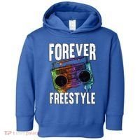 Forever Freestyle Hip Hop Old School Boombox Meaningful Gift Toddler Hoodie thumb 0