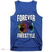 Forever Freestyle Hip Hop Old School Boombox Meaningful Gift Tank Top thumb 0