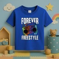 Forever Freestyle Hip Hop Old School Boombox Meaningful Gift Toddler T-Shirt thumb 3